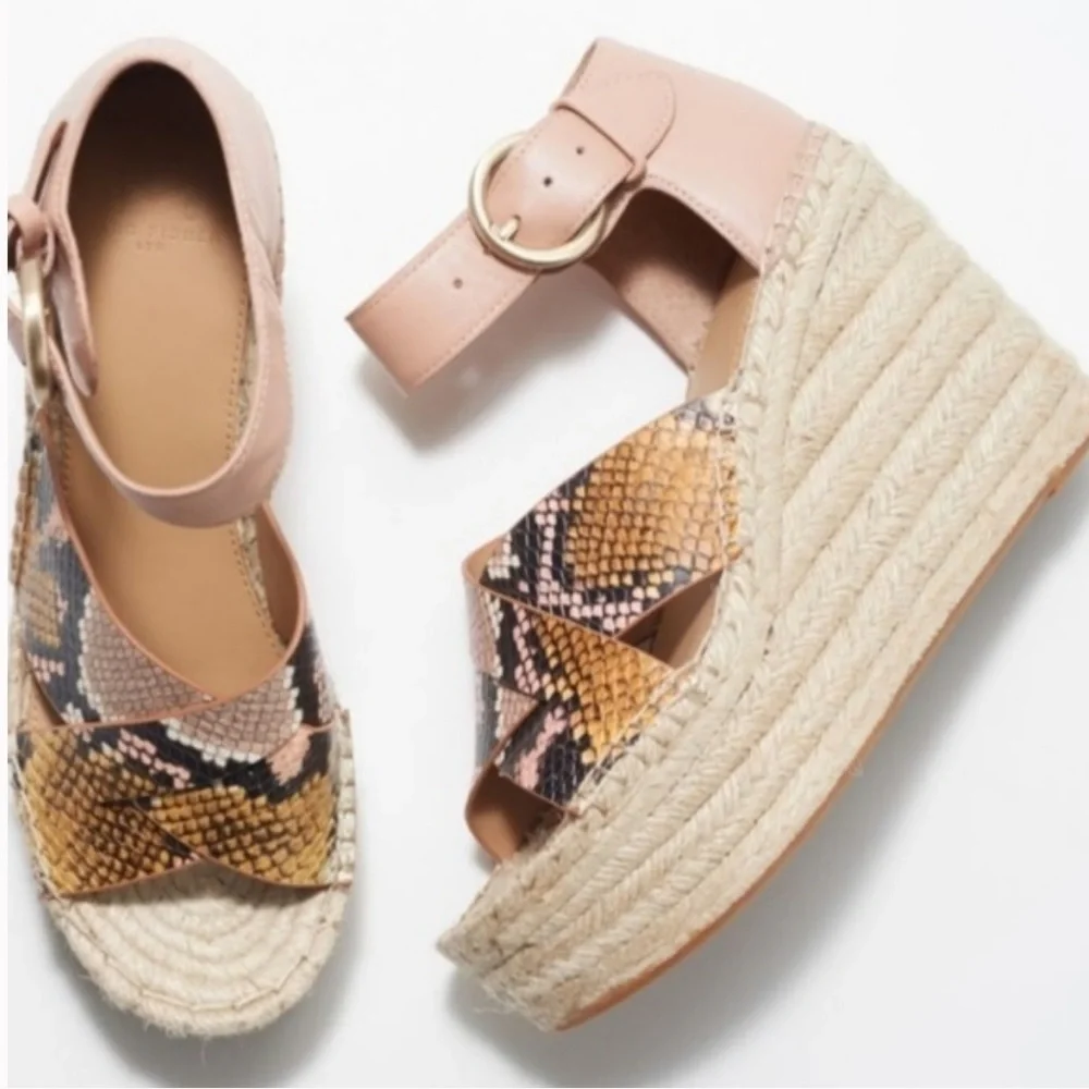 Marc Fisher LTD Espadrille Wedge Sandal- Amari NEW (8.5)